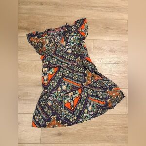 Anthropologie Floral Bohemian Dress Small